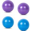 Wanfoou 4 palline da ginnastica, 25 cm, per yoga, pilates, piccola palla da ginnastica, per bambini, antiscivolo e super leggera, per yoga, casa, ufficio, seduta