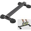 Kipika Barra per sollevamento polpacci, per casa e palestra, esercizi di stretching, squat e immersione, blocco antiscivolo solid in acciaio resistente, nero