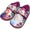 DISNEY FROZEN Pantofole da bambina dai 2 agli 8 anni, calde pantofole con motivo Anna ed Elsa, comode scarpe per l'asilo La regina del ghiaccio, scarpe casual con glitter ideali per la scuola, viola e