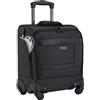 Wrangler Bagaglio a mano da 43,2 cm con 4 ruote e porta USB laterale, da posizionare sotto il sedile, Carbone, 17-Inch Underseat Carry-On