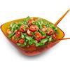 Avilia Set Contenitore e Posate Arancione 30cm - Ideale per Preparare e Conversare Insalata, Verdure e Contorni con Due Comode Posate per Girare i Condimenti - Resistenti e Facile da Pulire
