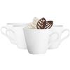 Glasmark KROSNO 1992 Set di 4 tazze in ceramica, tazza da caffè da 230 ml, tazza da tè, lavabile in lavastoviglie, bianco Maja