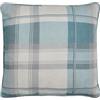 Fusion - Cuscino tartan blu uovo d'anatra (43 x 43) - 100% cotone - Imbottitura inclusa - Cuscino a scacchi celeste - Cuscino blu a quadri - Cuscini azzurri con federe incluse/inserti cuscino