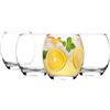 Glasmark KROSNO 1992 set di bicchieri 4 pezzi bicchieri bicchieri acqua bicchieri bicchieri succo vetro strato di vetro lavabile in lavastoviglie 4 x 300 ml