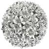Flair Flower Sfera di faggio artificiale, argento, 12 cm, decorazione per feste, decorazione da tavolo, sfera artificiale, decorazione per matrimoni, feste, Capodanno