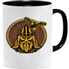 Jungle Mug Tazza vichinga nordica, idea regalo per uomini anziani, papà nonno, motivo: vichingo, teschio da bierkbrog thors hammer (VIKING021)