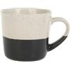 GENEVIEVE LETHU 535988 - Tazza da 22 cl, in gres, smaltata, collezione L'ENTRE DUE, Ø 8 cm H 7,5 cm, colore: grigio