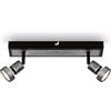 BRILONER - Faretto da soffitto LED, lampada da soffitto orientabile LED, plafoniera LED, luce bianca calda, Argento Artigianale, 320x70x85 mm