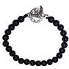 Spadarella Gioielli Spadarella bracciale unisex LA FENICE con PIETRE IN ONICE SATINATO e CHIUSURA IN ARGENTO CON FENICE misura 19 cm SPBR559