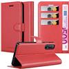 Cadorabo Custodia Libro per Oppo Find X2 neo in ROSSO CARMINIO - con Vani di Carte, Funzione Stand e Chiusura Magnetica - Portafoglio Cover Case Wallet Book Etui Protezione