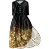 BGFIPAJG Abiti Lunghi Vestiti Lunghi Floreali Eleganti Vestiti Donna Vintage Eleganti Anni 50 Vestito Anni 70 Bambina Discoteca Abiti Cerimonia Donna Corto Vestiti Donna Corti Colorati