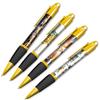 DV DESIGN Set di 4 penne a sfera New York gialle - Taxi City USA America NYC Flag Travel Holiday Boys Girls Men Women Theme Pen inchiostro nero #81370