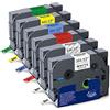 XemaX - 6 nastri di ricambio compatibili per Brother P-touch 9 mm TZe-221 TZe-121 TZe-421 TZe-521 TZe-621 TZe-721 per Brother P-Touch H105 1010 H100R H110 H101C H100LB H2000 D20000 D20 400