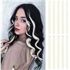 FESHFEN Extension Capelli Colorati Clip - 10 Pezzi Ciocche Capelli Biondo Colorate Extensions con clip per Carnevale e Feste per Donna, 55 cm