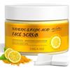 POP MODERN.C Scrub Viso alla Curcuma e Acido Cogico, Esfoliante Viso illuminante e Delicato con Vitamina C, Rimuove la Pelle Morta, Migliora i Punti Neri, L'acne, le Macchie Scure, Per Uomo e Donna 130 ml