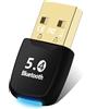 Flintronic Adattatore Bluetooth 5.4 per PC, Bluetooth Dongle USB, chiavetta USB Bluetooth, Bluetooth Stick Dongle (EDR & BLE) per Windows 11/10/8.1/7, per Desktop, Laptop, Auricolari, Tastiera, Mouse