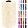 Uiopa Fettuccia per Borse a Uncinetto, 3mm x 200m Filato Uncinetto in Polipropilene, Filo Crochet Yarn per Borse, Fai da Te, Decorazioni, Artigianato