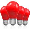 Bonlux 4W E27 Lampadina a LED Rossa, E27 LampadinE a LED Rossa di Natale, 35W lampadina Rossa, Adatta per Illuminazione Ambientale Rossa, Halloween, Luci di Natale (LST2666)