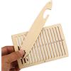 Zerodis 2 Pcs Telaio per Tessitura Kit Cintura di Legno Telaio per Tessitura Strumenti di Tessitura Arti Mestieri per il Braccialetto Borsa Cintura Cinghia Della Macchina Fotografica di Legno Cintura di