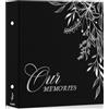 Lanpn Album Fotografico 10x15 1000 Foto, OURMEMORIES Lino Grande Album Foto Portafoto Verticale Orizzontali Tascabile Tasche Tasca Nero