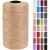Uiopa Fettuccia per Borse a Uncinetto, 3mm x 200m Filato Uncinetto in Polipropilene, Filo Crochet Yarn per Borse, Fai da Te, Decorazioni, Artigianato