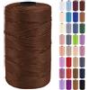 Uiopa Fettuccia per Borse a Uncinetto, 3mm x 200m Filato Uncinetto in Polipropilene, Filo Crochet Yarn per Borse, Fai da Te, Decorazioni, Artigianato