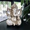 Pevfeciy Ganesh - Statua Buddha per esterni, giardino, elefante, decorazione per interni, 30 cm, decorazione per ufficio, Dio del successo, ornamento decorativo, altezza 30 cm, resina