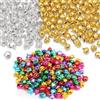 Queerelele 300 Pezzi Metallo Campanellini Piccole Campanelle Natalizi in Metallo per Fai da Te Mini Campane Con Occhielli Campanelle Colorate Campanellini Sonagli Piccoli per la Decorazione Natalizia 10 mm