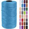 Uiopa Fettuccia per Borse a Uncinetto, 3mm x 200m Filato Uncinetto in Polipropilene, Filo Crochet Yarn per Borse, Fai da Te, Decorazioni, Artigianato
