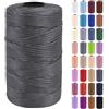 Uiopa Fettuccia per Borse a Uncinetto, 3mm x 200m Filato Uncinetto in Polipropilene, Filo Crochet Yarn per Borse, Fai da Te, Decorazioni, Artigianato
