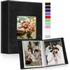 Ywlake Album Fotografico 10x15 100 con Tasche 2 Confezioni, Piccolo Mini Cuoio Album Foto Portafoto Verticale Tascabile Tasca Nero