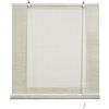 STORESDECO Tende a Rullo in Bambù da esterno e interni Tenda di Bamboo Naturale Tapparella di Bambù Avvolgibile per Porte e Finestre Cortina Romane di ventilazione Protezione solare STORESDECO Bianco 120x250 cm
