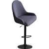 SPeesy Fodera per Sedia Bar con Braccioli e Schienale, Copertura Sgabello Bar Moderno Velluto Curvo, Grey Green, 2pcs