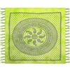 HOME ZEN HOUSEHOLD LINEN Telo Copritutto Arredo copriletto telo picnic multiuso matrimoniale 210x240 cm, BATIK 100% cotone indiano, stile indiano etnico, copridivano con stampa etnica piazzata. (VERDE, CACHEMIRE)