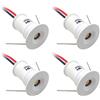 GUODDM 4PCS Faretti LED Esterno - Faretto Luce da Pavimento, Mini Faretto LED da Soffitto 1W, Faretto LED Incasso 12V, per Scale, Ripostigli, Corridoi, Vetrine(Blue,120°)