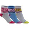 GSA 831901-52 Calzini a righe in supercotone/confezione da 3 Calzini Unisex Bambino Multicolor Taglia 30-35