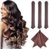 AOZUO Bigodino per capelli senza calore, per una notte, con testa quadrata, per dormire, riutilizzabile, senza calore, fascia con gancio, per donne, lunghi, corti, lisci, ricci, tutti i tipi di