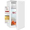 Exquisit Frigorifero KS117-3-041E bianco | 81 L di volume | Frigorifero con congelatore freestanding | LED | Vassoio per verdure | Frigorifero indipendente con congelatore