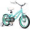 Glerc Freesia Bici da crociera 16 pollici per bambini, 4 anni, 5 anni, 6 anni, 7 anni, bici da bambina retrò stile retrò, con stabilizzatore e carrello di atterraggio, viola