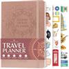Legend Planner Legend, agenda da viaggio, agenda per le vacanze, colore oro rosa | Quaderno per pianificazione di viaggi da 14,7 x 21,1 cm, per donne, uomini e coppie, idee per lista di buchi