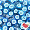 EinsSein Caramelle Fiocco di Neve Natalizio 500g Blu e Bianco | Caramelle Roccia Natalizie | Decorazioni Natalizie da Tavola | Idee Regalo per Calendario dell'Avvento e Segnaposto