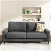 Zinus Colton Divano Loveseat - Divano a tre posti 195 x 88 x 83 cm - Design contemporaneo - Arredamento per il soggiorno - Grigio scuro