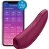 Satisfyer Curvy 1+ - stimolatore a onde rosse per clitoride intelligente