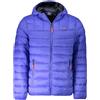 Norway Nautical School, Piumino da Uomo, Giubbino da Uomo, Giacca Uomo 100gr, Con Cappuccio e Zip, Antivento, Traspirante, Leggera, Calda (IT, Testo, L, Regular, Regular, Bluette)