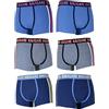 Navigare 6 Pezzi Boxer Uomo Mutanda Intimo Elasticizzato Varie Fantasie (M, Art.2940z)
