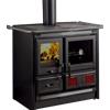 La Nordica - Extraflame La Nordica Extraflame Cucina a Legna 7015448 Rosa L 5.0 VST Nero Antracite 9.5Kw - PRONTA CONSEGNA - Garanzia Italia