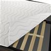L'ANTICO ARCOLAIO - Coprirete Singolo 80x190 con Lacci per Fissarlo Saldamente agli Angoli del Letto, Coprirete Trapuntato per Letto Singolo Prodotto Italiano, Materiale Anallergico e Antiacaro