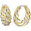 Sanico BJT364 ORECCHINO ALARA WHITE GOLD PLATED