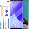 LADYSON OLED Per Huawei P30 Pro Schermo LCD Sostituzione P30Pro VOG-L29 VOG-L09 VOG-AL00 VOG-TL00 VOG-L04 VOG-AL10 6.4 pollice Display Touch Digitizer Assembly Pannello Vetro Lens Kit con Stampa Fringerprint