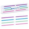 Uadme Strisce Abrasive Interdentali, 60 pezzi 4 * 150 mm Strisce Sbiancanti, Carta Abrasiva Denti per Sbiancamento, Viola-Modellante, Blu-Levigante, Verde-Pre-lucidatura, Rosa-Lucidatura